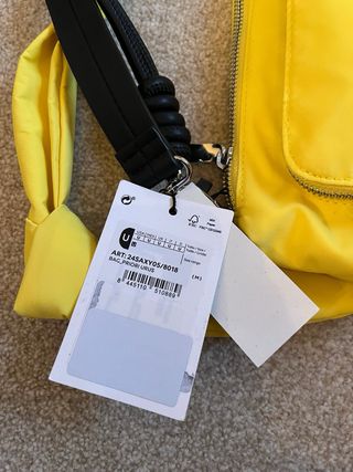 Bolso Desigual Priori Urus Negro y Amarillo