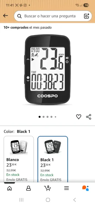 Ordenador Ciclismo GPS COOSPO BC26