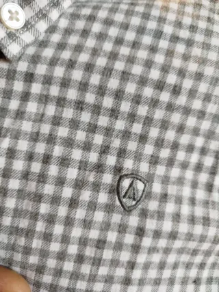Camisa cuadros Álvaro Moreno gris y blanco