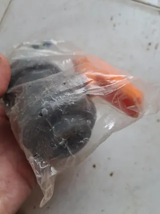 Válvula de bola con maneta naranja