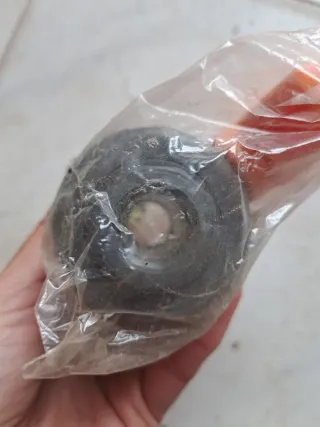 Válvula de bola con maneta naranja