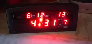 Orologio Digitale da Tavolo Rosso