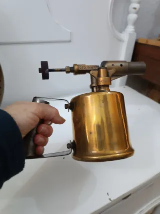 Antiguo soplete francés latón