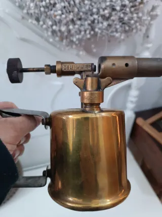 Antiguo soplete francés latón