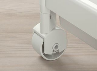 Carrito auxiliar Ikea madera y plástico