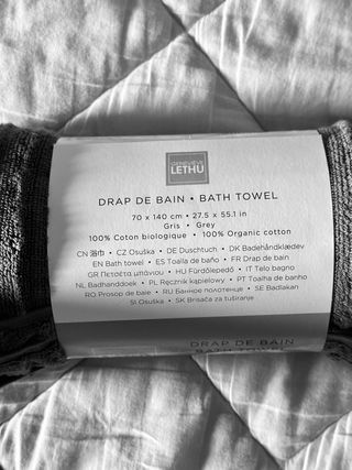 Telo da bagno Geneviève Lethu in grigio 70x140 cm