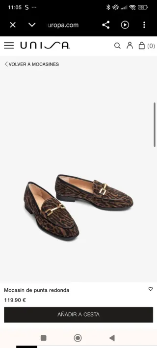 Mocasines Unisa T41 Animal Print