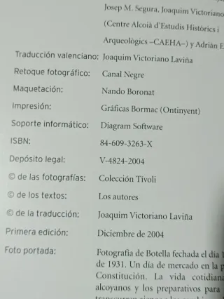 Lote de dos libros de Alcoy