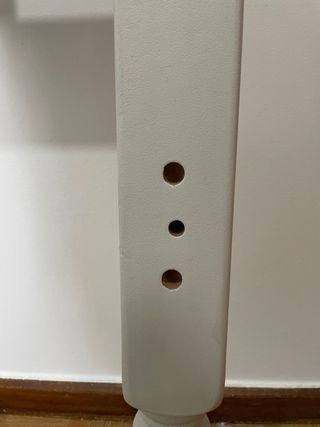 Cabecero vintage madera maciza 135/150 gris