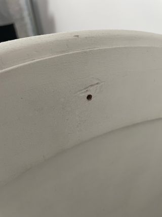 Cabecero vintage madera maciza 135/150 gris