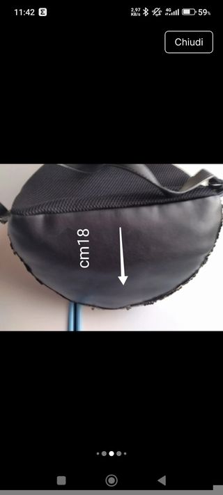 Zaino Patrizia Pepe paillettes oro multicolor