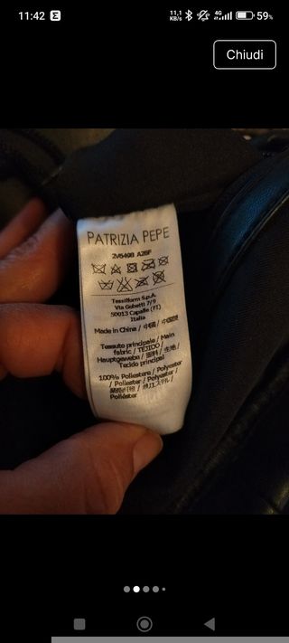 Zaino Patrizia Pepe paillettes oro multicolor