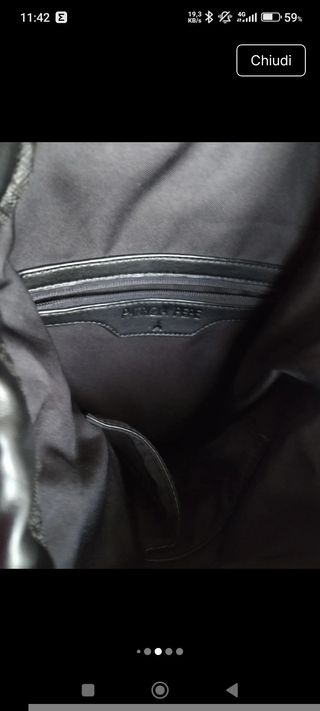 Zaino Patrizia Pepe paillettes oro multicolor