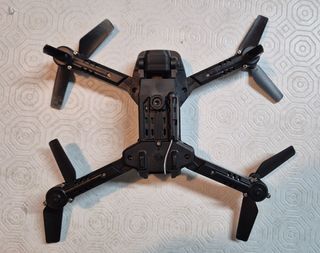 Dron plegable con cámara, mando y funda como nuevo