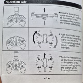 Dron plegable con cámara, mando y funda como nuevo