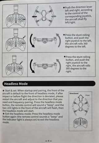 Dron plegable con cámara, mando y funda como nuevo
