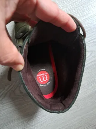 Botines verdes con cordones