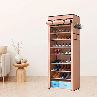 Armario Zapatero Marrón Tela NUEVO