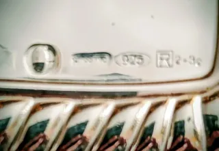 Joyero vintage italiano Sagni plata