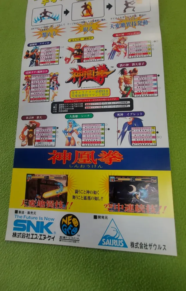 Póster SNK Ragnagard NEO GEO AES