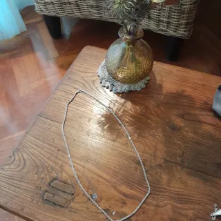 Cadena de plata estilo cordón