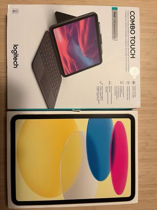 iPad 10ª Gen Amarillo + Funda logitech
