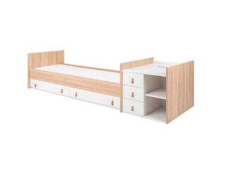 Cuna madera multifuncional con colchon nuevo