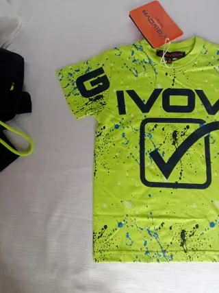 Completo Bimbo Givova Giallo Fluo 3 anni