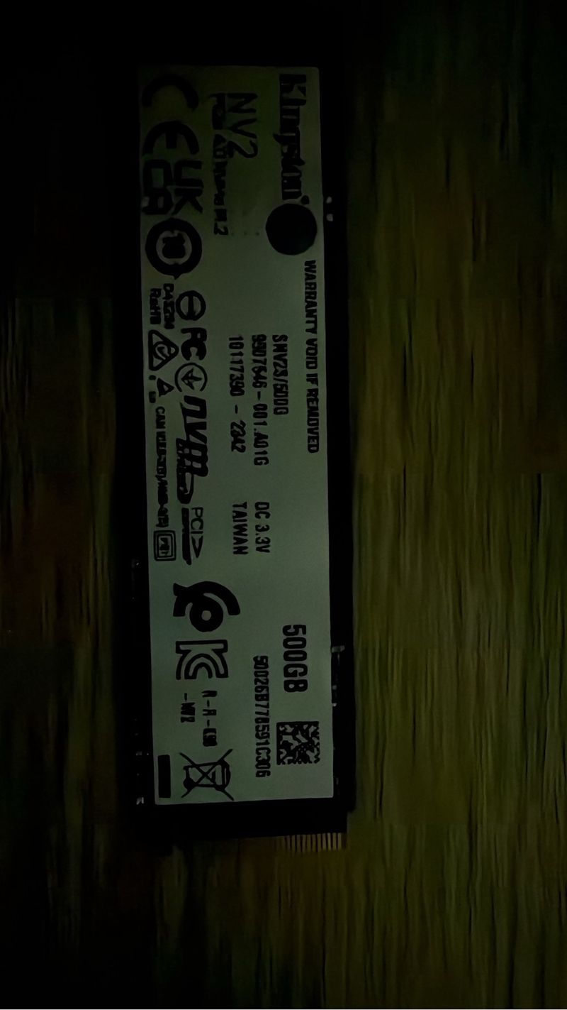 Disco Duro M.2 Kingston NV2 500GB