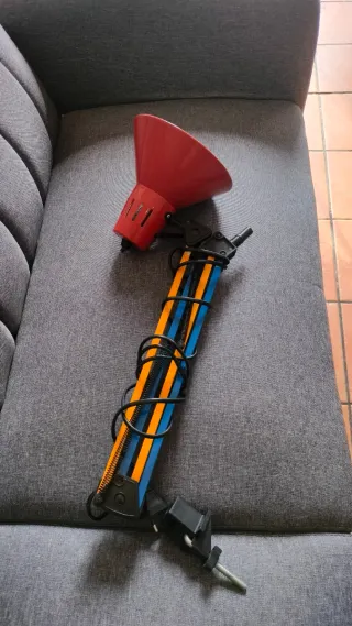 Lampada Vintage Rosso e Blu