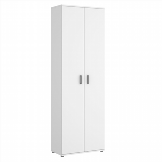 Armario Multiusos 2 puertas + 3 Estantes. Blanco