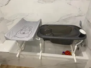 Bañera y cambiador para bebé