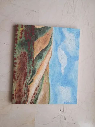 Cuadro paisaje sin marco