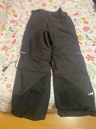 Pantalón esquí niña negro 6 años (115-124cm).