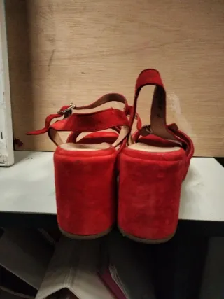 Sandalias Wonders Rojas 36