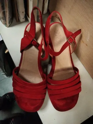 Sandalias Wonders Rojas 36