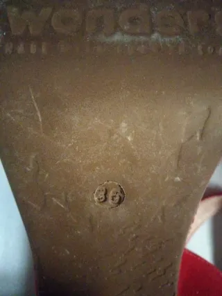 Sandalias Wonders Rojas 36