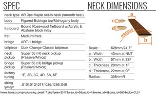 Guitarra Ibanez AR325-DBS