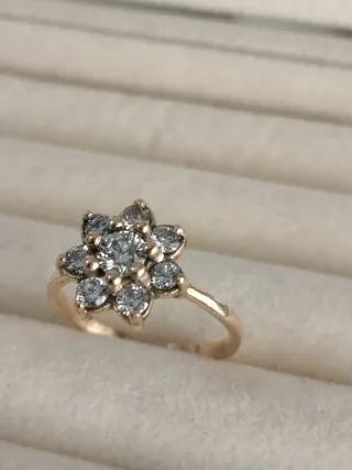 Anillo roseton Oro 18k Diamantes 1.15 CT VS1