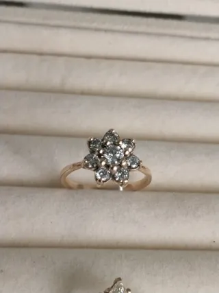 Anillo roseton Oro 18k Diamantes 1.15 CT VS1