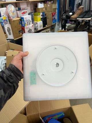 Plafón LED Briloner Plano Negro 18W