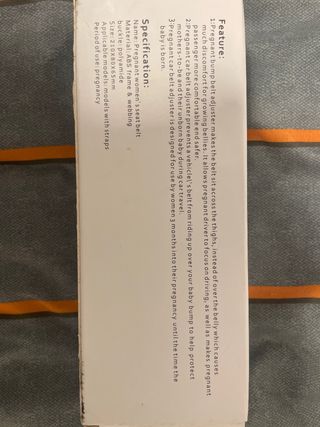 Adaptador cinturón seguridad embarazadas