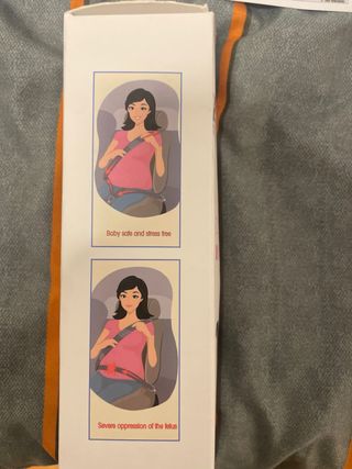 Adaptador cinturón seguridad embarazadas