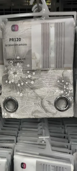 Coppia Tende tortora 140x285