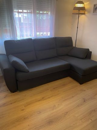 Sofá Cama Negro desenfundable