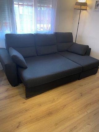 Sofá Cama Negro desenfundable
