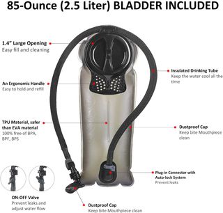 Mochila Hidratación Táctica Unigear 2.5L Depósito