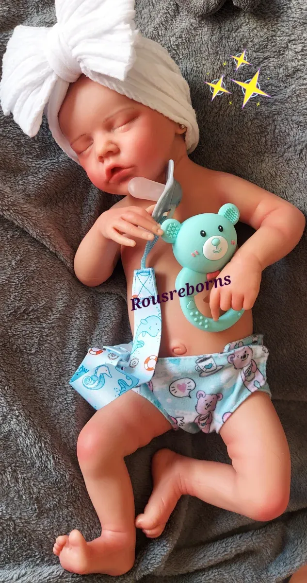 Bambina Reborn in silicone marshmallow 46cm