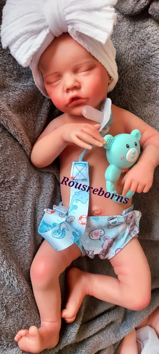 Bambina Reborn in silicone marshmallow 46cm