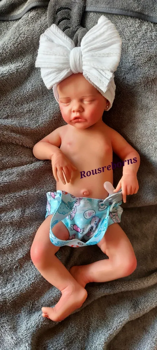 Bambina Reborn in silicone marshmallow 46cm